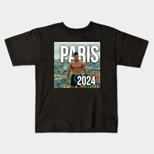 Paris 2024: Athlete Ready to Go for Gold Kids T-Shirt